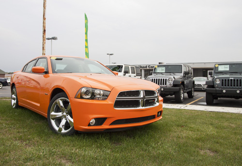 Auto dealership in Michigan photo example of cars on the lot