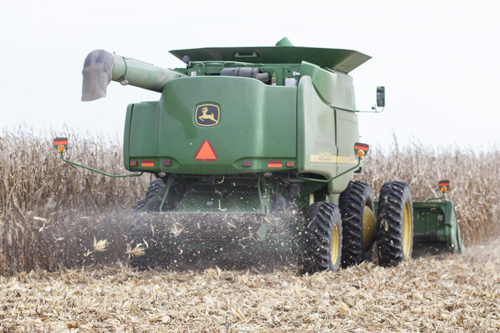 Combine for website photo shoot in southeast Michigan