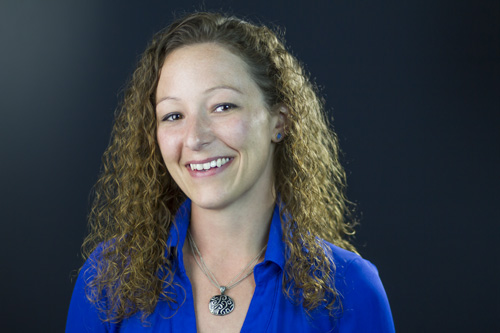 Cori, a business owner in Tecumseh, Michigan, is an example of small business about us photos for a website