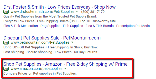 Google AdWords Example
