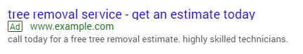 Google AdWords Example
