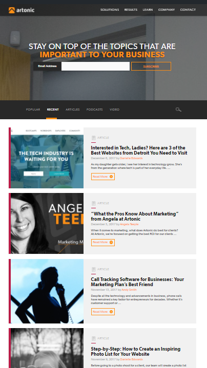 A business blog is vital to a growing company.