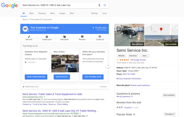 google my business