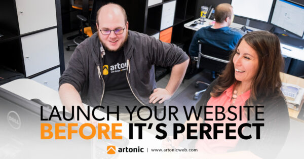 Angela and Andy working together at Artonic