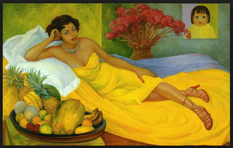 Portrait of Sra Dona Elena Flores de Carrillo, 1953 Oil on canvas - by Diego Rivera