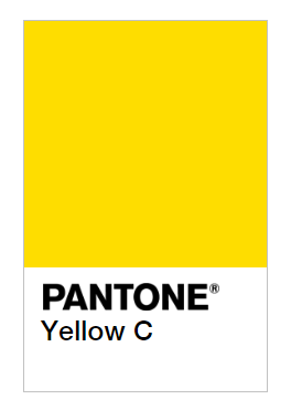 Color swatch Pantone Yellow C