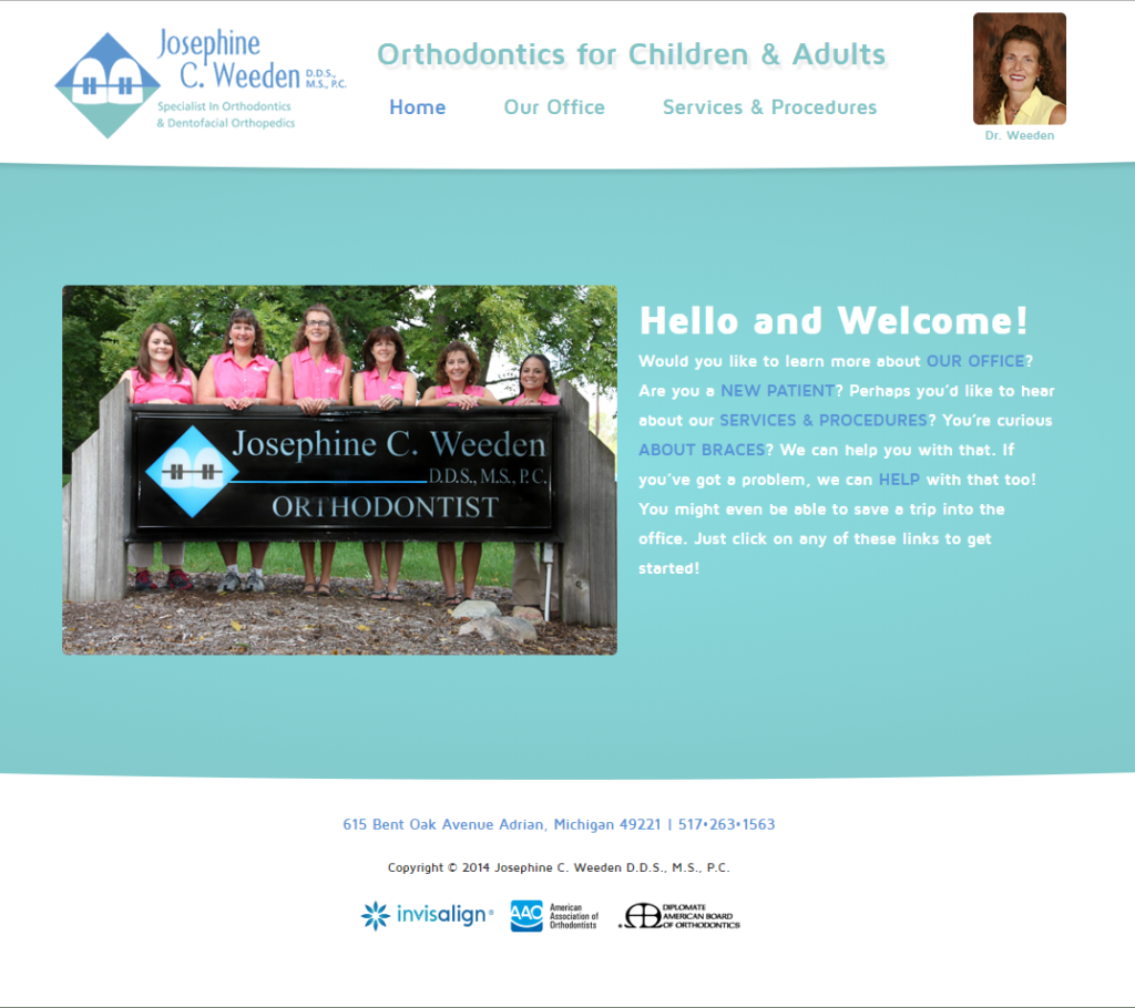 website design for dental