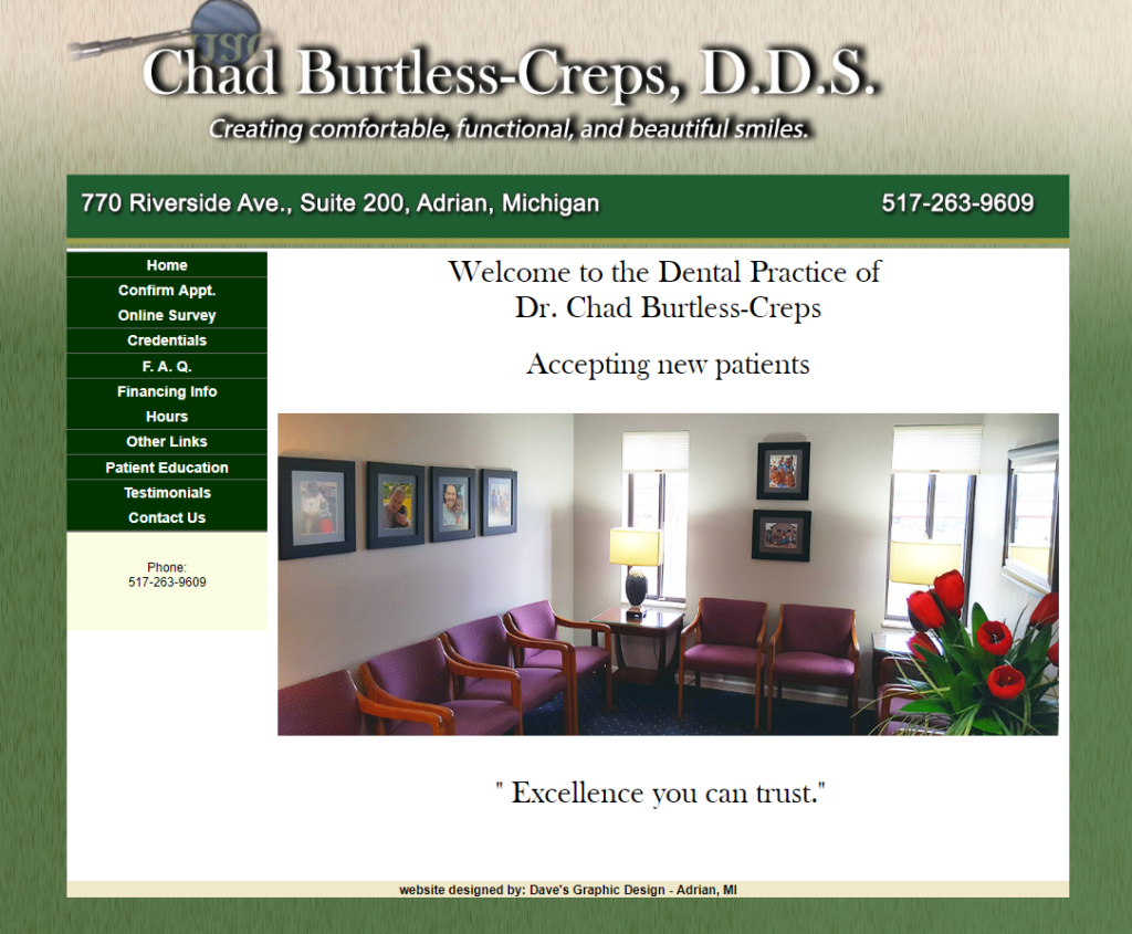 dental website design