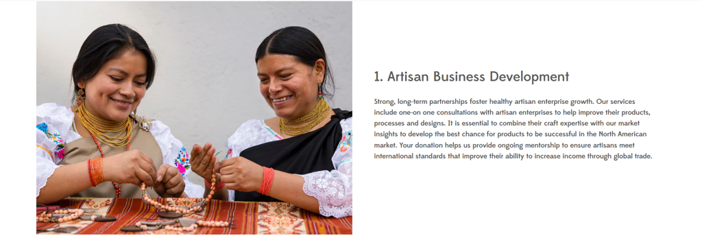 artisan business process shot by tenthousandvillages.com